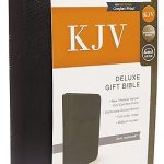 KJV, Deluxe Gift Bible, Leathersoft, Black, Red Letter Edition, Comfort Print